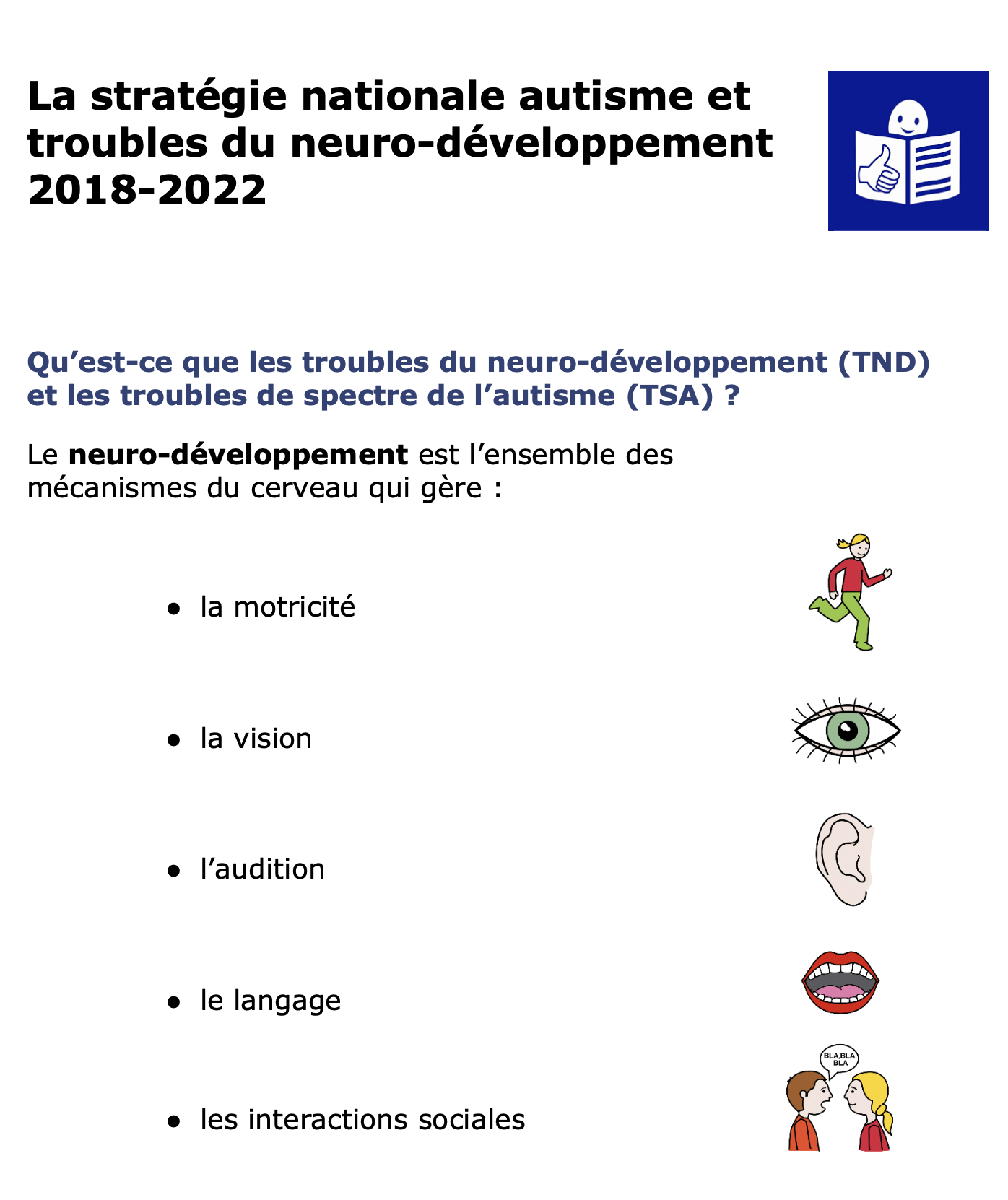 La Stratégie Nationale Autisme Et Troubles Du Neuro-développement (FALC ...