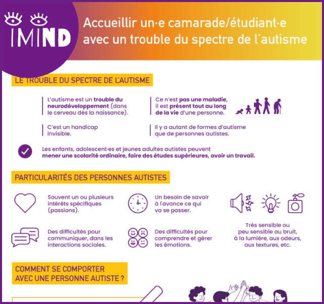 Accueillir un camarade / étudiant avec un trouble du spectre de l’autisme